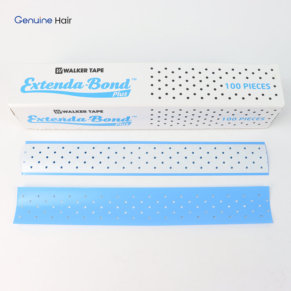 Walker Extenda-Bond Plus Ultra Hold Waterproof Breathable Toupee Tape Double Sided Adhesive Strips 100Pcs