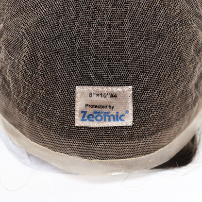 Antimicrobial Swiss lace hair system for men with Zeomic™-treated full-lace base — product view 7