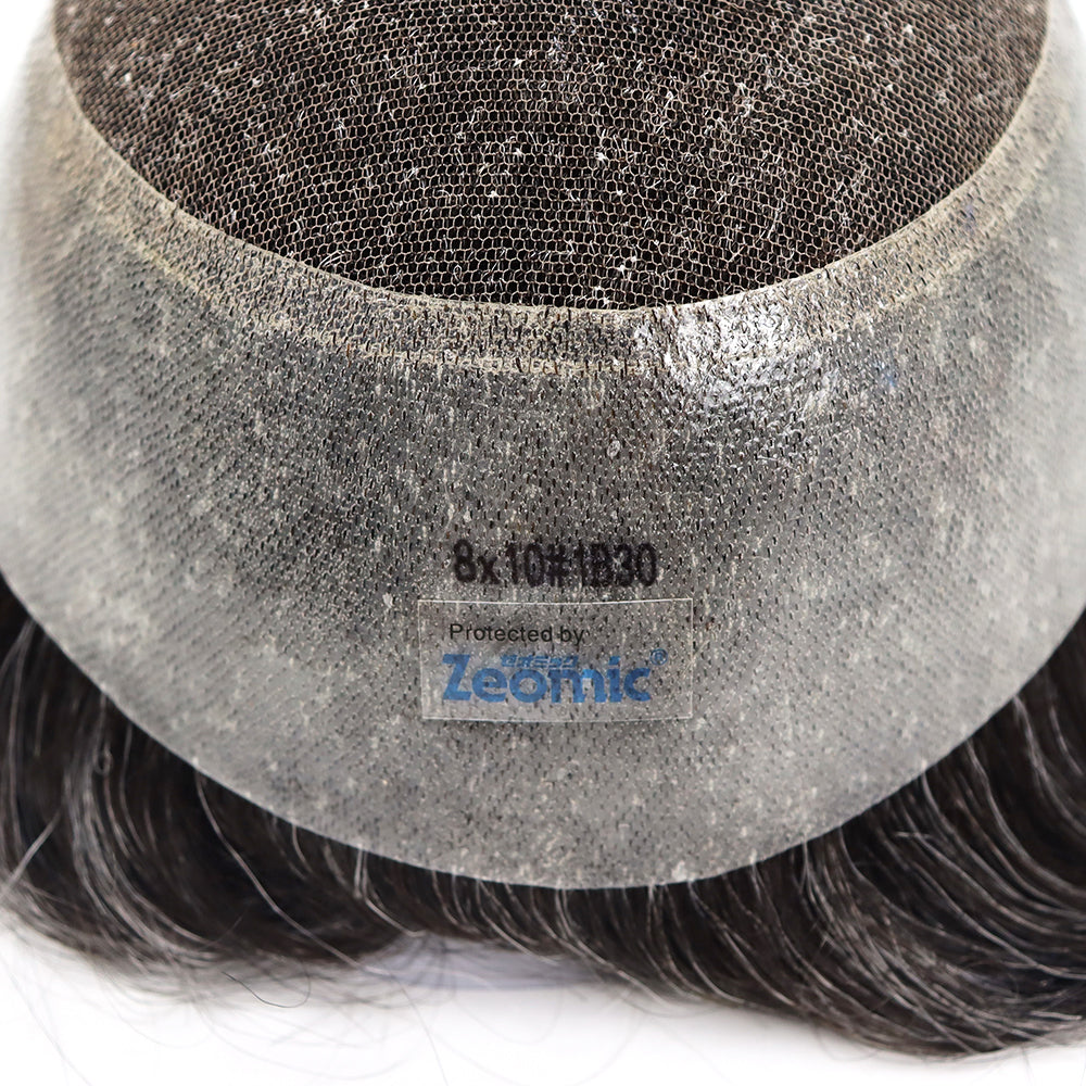 Genuine Hair | Australia Antimicrobial Series | 120% Density | Zeomic™ Scalp Health Tech | Breathable Lace Center & 1" PU Perimeter