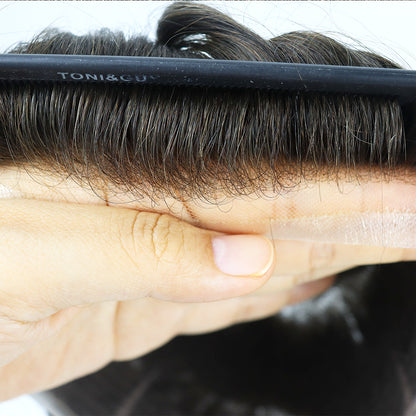 Antimicrobial Swiss lace hair system for men with Zeomic™-treated full-lace base — product view 8