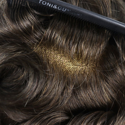 Antimicrobial Swiss lace hair system for men with Zeomic™-treated full-lace base — product view 9