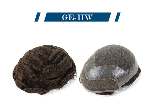 Hollywood Natural Swiss Lace Virgin Hair System Man Toupee