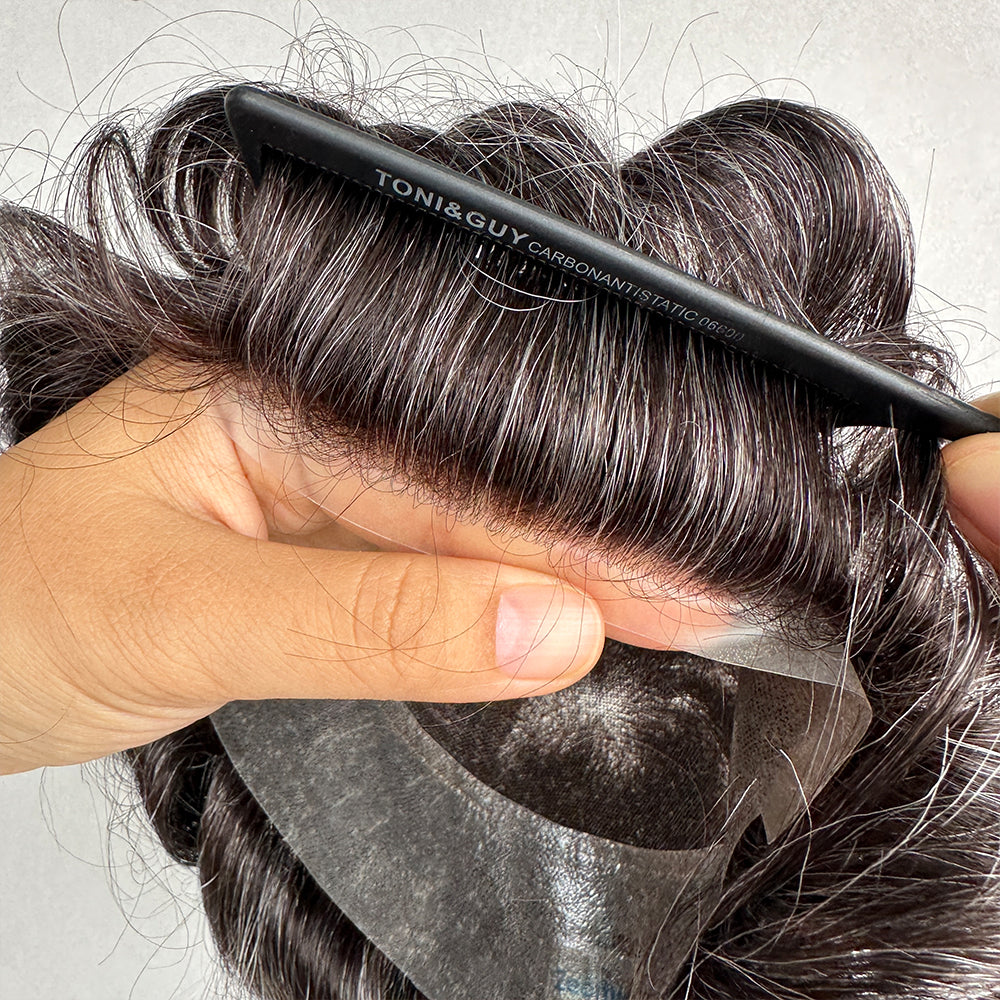 Genuine Hair | Australia Antimicrobial Series | 120% Density | Zeomic™ Scalp Health Tech | Breathable Lace Center & 1" PU Perimeter