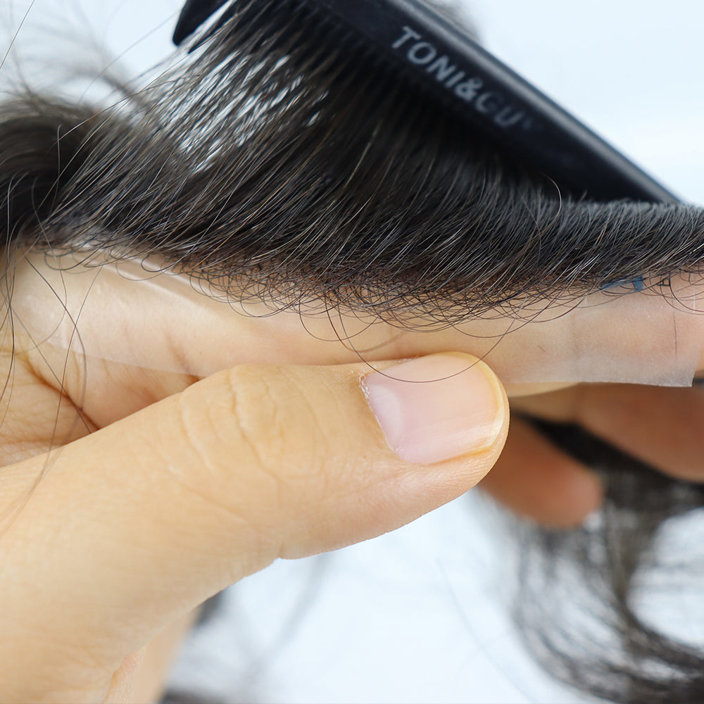 Genuine Hair | Antimicrobial Frontal Skin Hairline | Zeomic™ Scalp Health Tech | Seamless Realism Thin Skin Piece