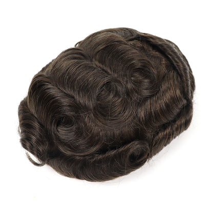 Antimicrobial Swiss lace hair system for men with Zeomic™-treated full-lace base — product view 2