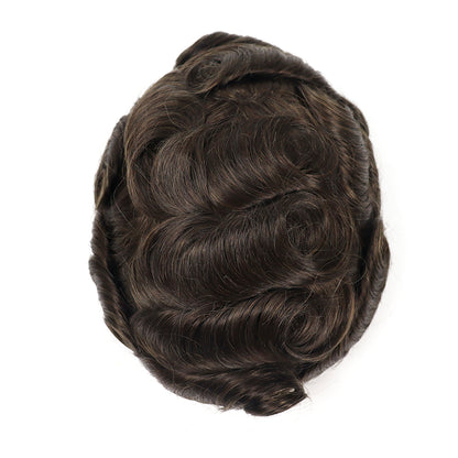 Antimicrobial Swiss lace hair system for men with Zeomic™-treated full-lace base — product view 3