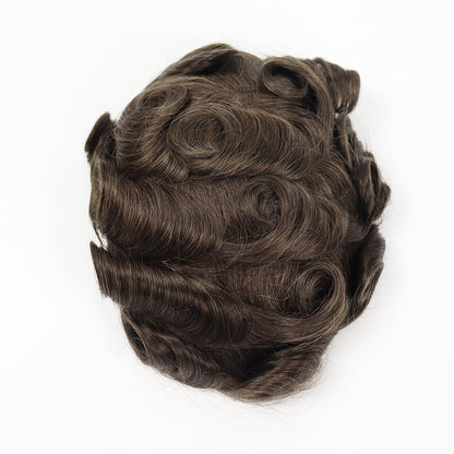 Alternate top view of the 0.04mm V-loop thin skin hair system