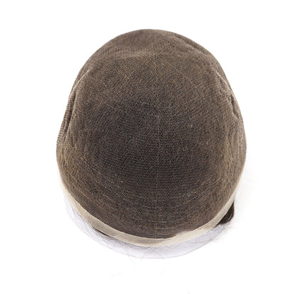 Antimicrobial Swiss lace hair system for men with Zeomic™-treated full-lace base — product view 4
