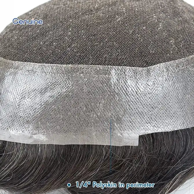 Genuine Hair | Australia Hair System Toupee for Men Lace PU Base Male Hair Prosthesis