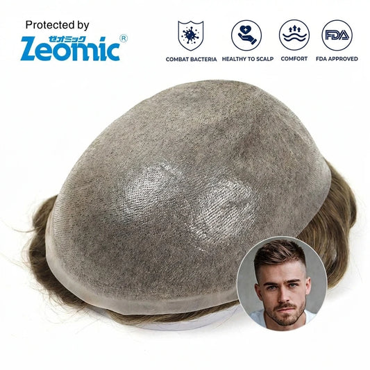 Antimicrobial Toupee with Trust Badges