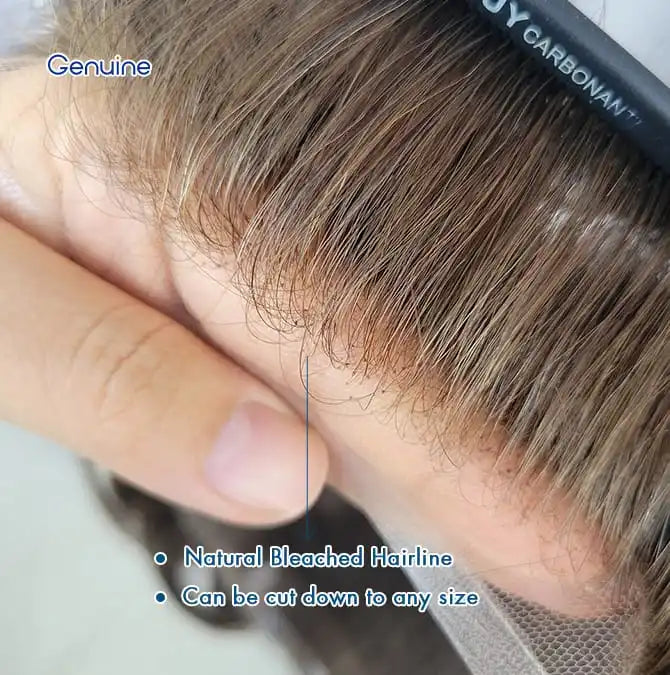 Genuine Hair | Swiss Lace Hair System Men for Toupee Lace Base