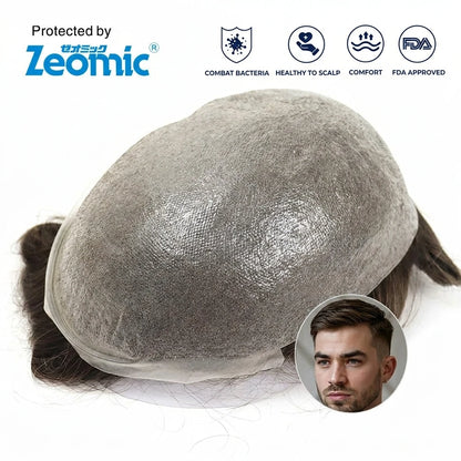Antimicrobial Toupee with Trust Badges