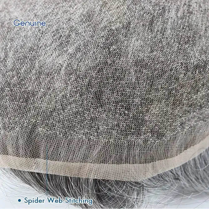 Genuine Hair | French Lace Hair System Men for Toupee