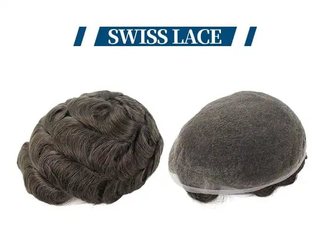 Genuine Hair | Swiss Lace Hair System Men for Toupee Lace Base