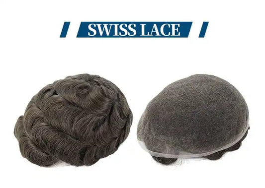 Genuine Hair | Swiss Lace Hair System Men for Toupee Lace Base