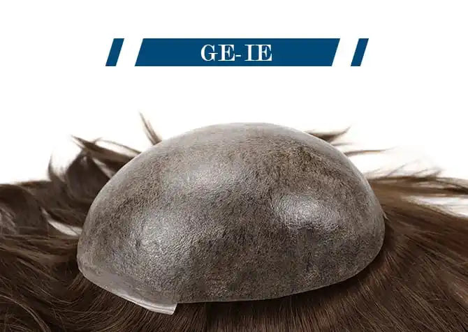 Genuine Hair | European Hair Injection Toupee 8-10mil Thin Skin Base Hair System 8inch Hair Length