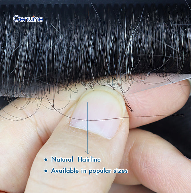 Australia Toupee SWISS Lace With 1 Inch Thin Skin PU Around Indian Human Hair Prosthesis for Men
