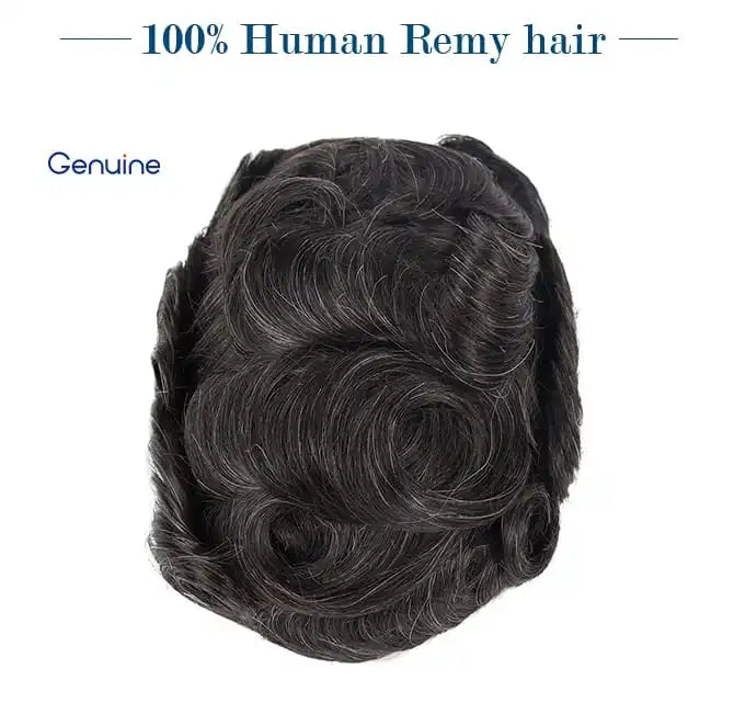 Genuine Hair | Australia Hair System Toupee for Men Lace PU Base Male Hair Prosthesis