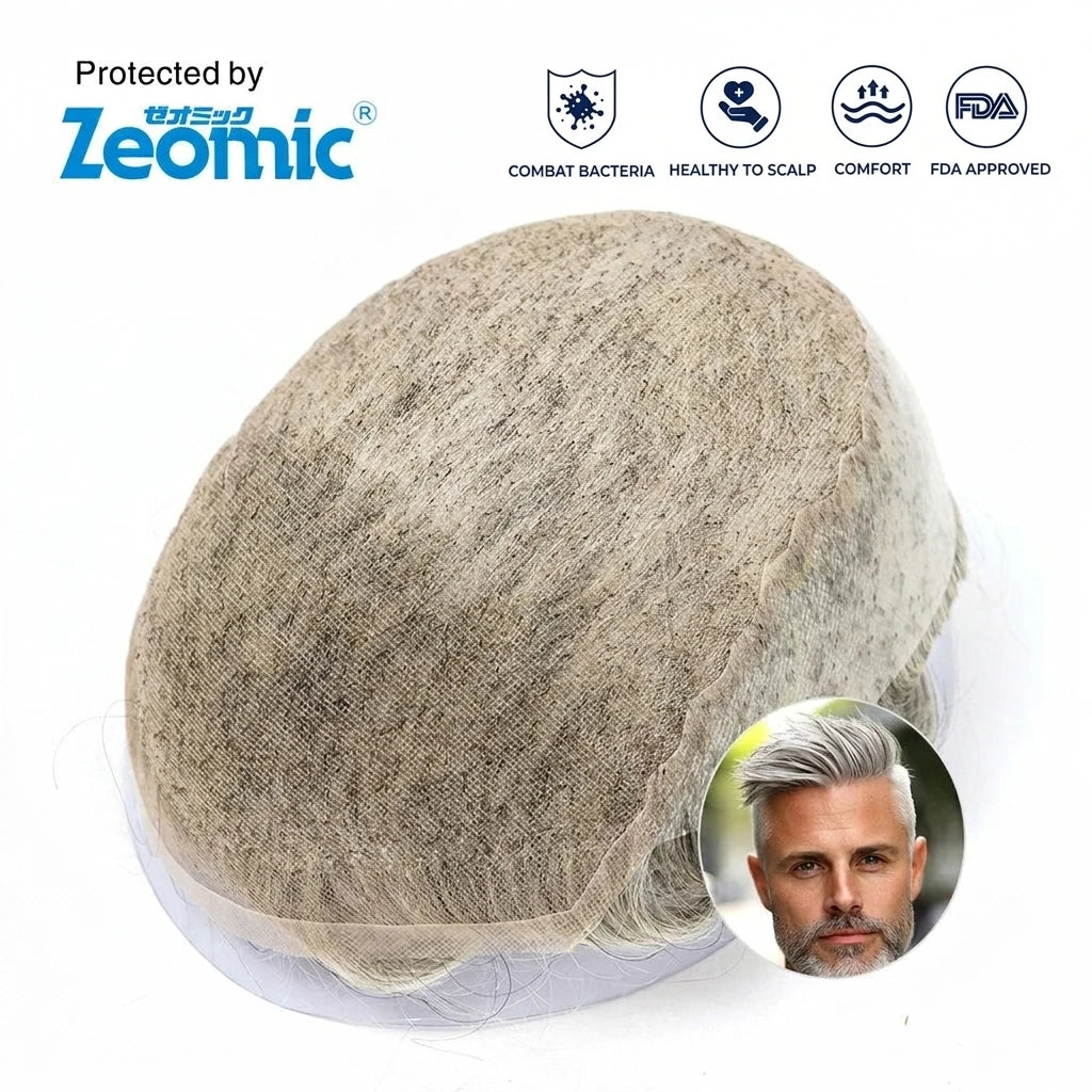 Antimicrobial Toupee with Trust Badges
