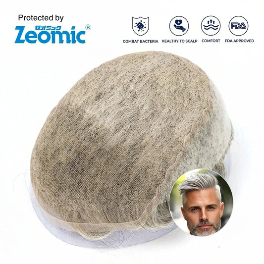 Antimicrobial Toupee with Trust Badges