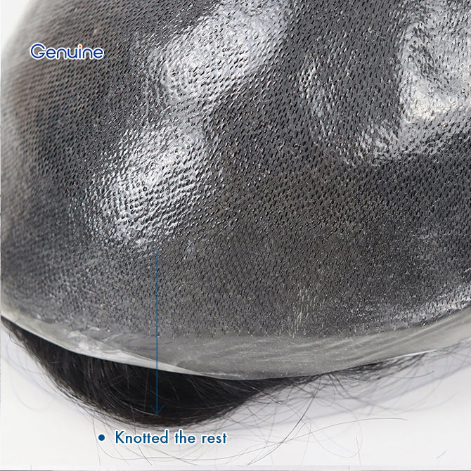 New Arrival Human Hair Toupee Super Thin Skin Base Invisible Knots Natural Hairline Human Hair Toupee for Man