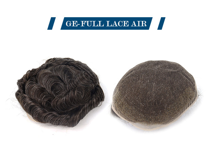 SWISS FULL LACE Ace Toupee Unit 100% Human Hair Toupee for Men Stock Hair Replacement Systems Toupee Men